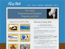 Tablet Screenshot of enjoybirth.com